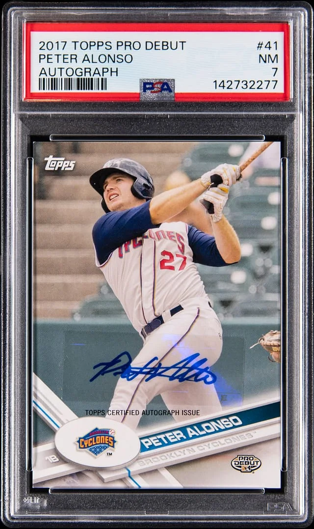 2017 Topps Pro Debut Peter Alonso Autograph #41 card image