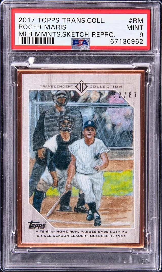 2017 Topps Roger Maris Transcendent Collection MLB Moments Sketch Reproductions #MLBMR-RM card image