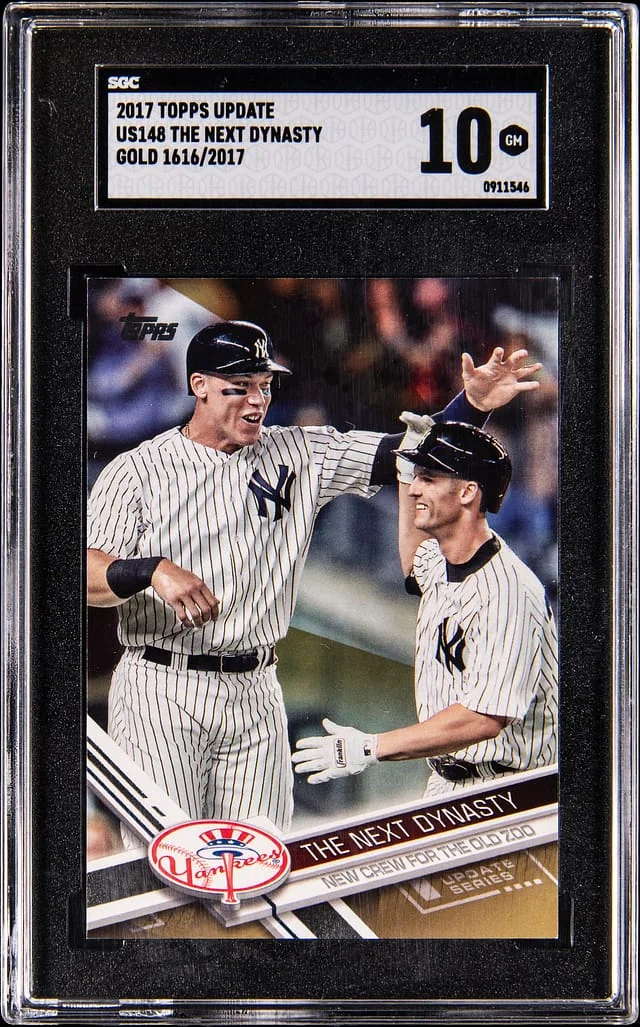 2017 Topps Update Aaron Judge/Greg Bird The Next Dynasty Gold #US148 card image