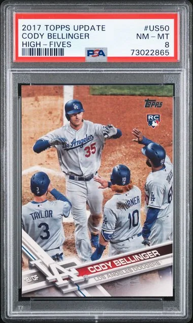 2017 Topps Update Cody Bellinger High-Fives #US50 card image