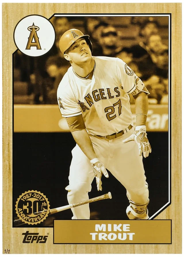 2017 Topps Update Topps Archives Jumbo Mike Trout #no-number card image
