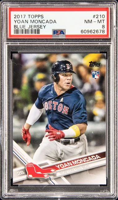 2017 Topps Yoan Moncada, Blue #210 card image