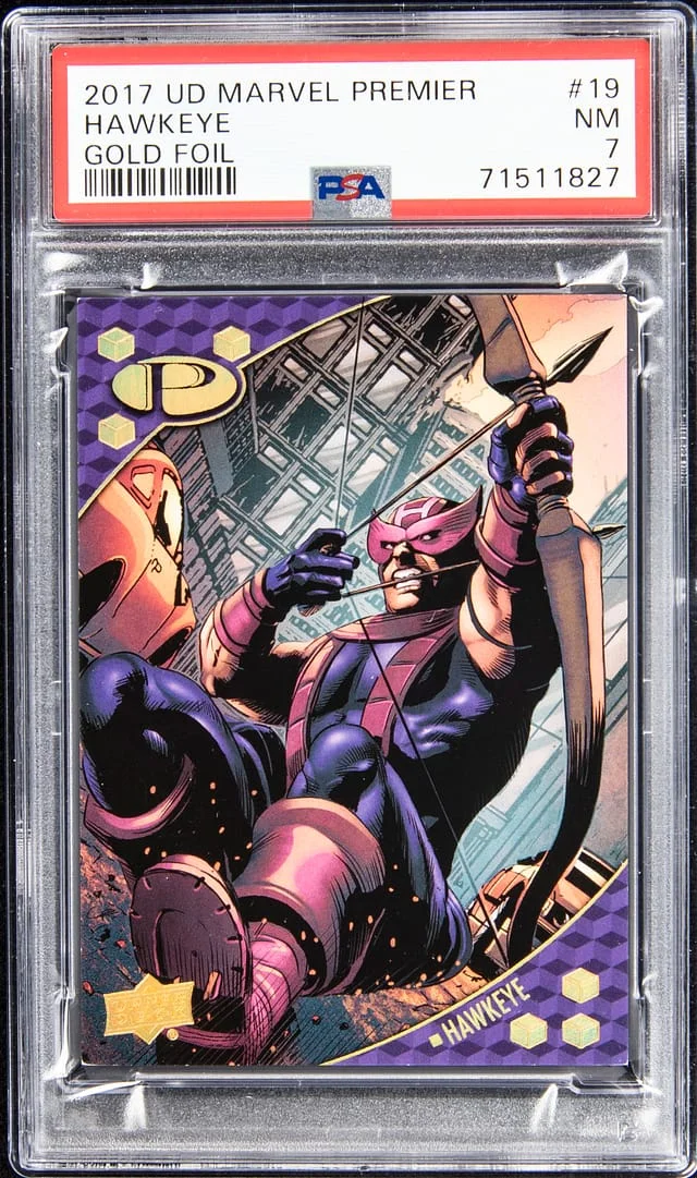 2017 Upper Deck Hawkeye Marvel Premier Gold Foil #19 card image