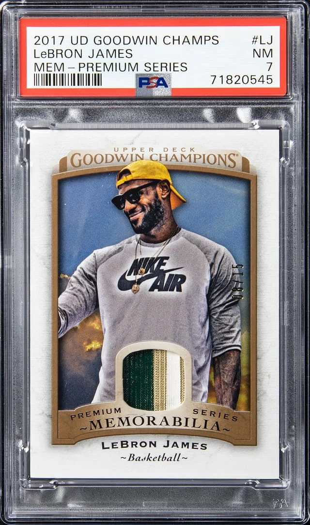 2017 Upper Deck LeBron James Goodwins Champions Memorabilia Premium Series #M-LJ card image