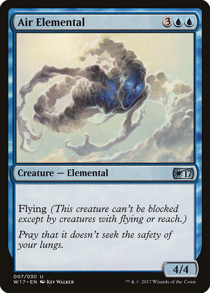 2017 Welcome Deck 2017 Air Elemental uncommon #7 unlisted card image