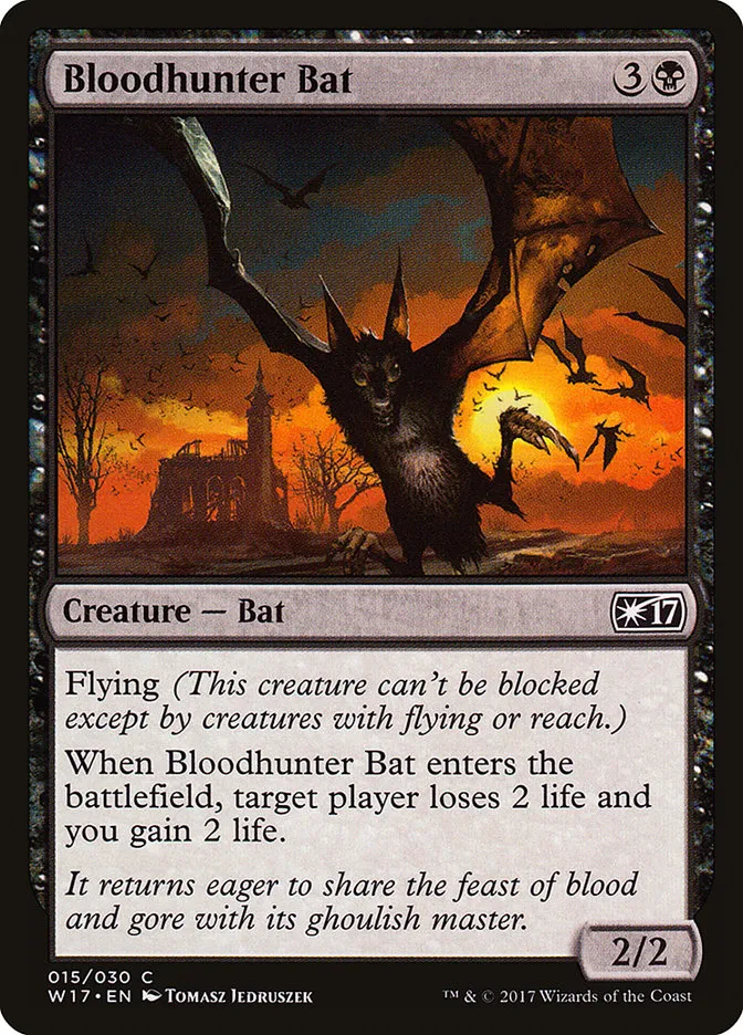 2017 Welcome Deck 2017 Bloodhunter Bat common #15 unlisted card image