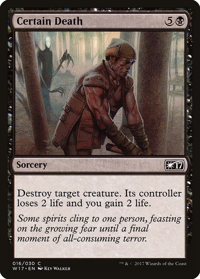 2017 Welcome Deck 2017 Certain Death common #16 unlisted card image