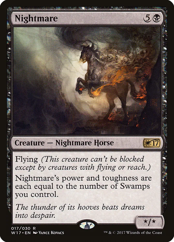 2017 Welcome Deck 2017 Nightmare rare #17 unlisted card image