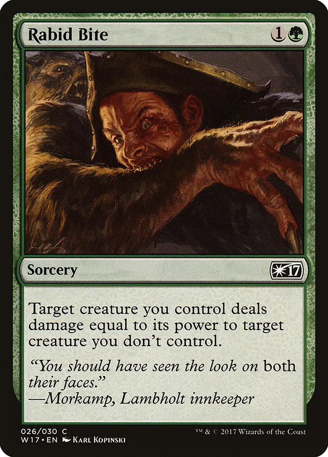 2017 Welcome Deck 2017 Rabid Bite common #26 unlisted card image
