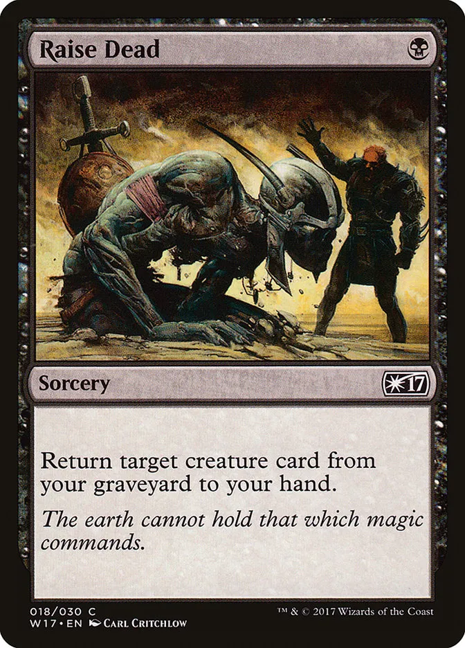 2017 Welcome Deck 2017 Raise Dead common #18 unlisted card image