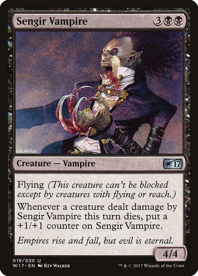 2017 Welcome Deck 2017 Sengir Vampire uncommon #19 unlisted card image