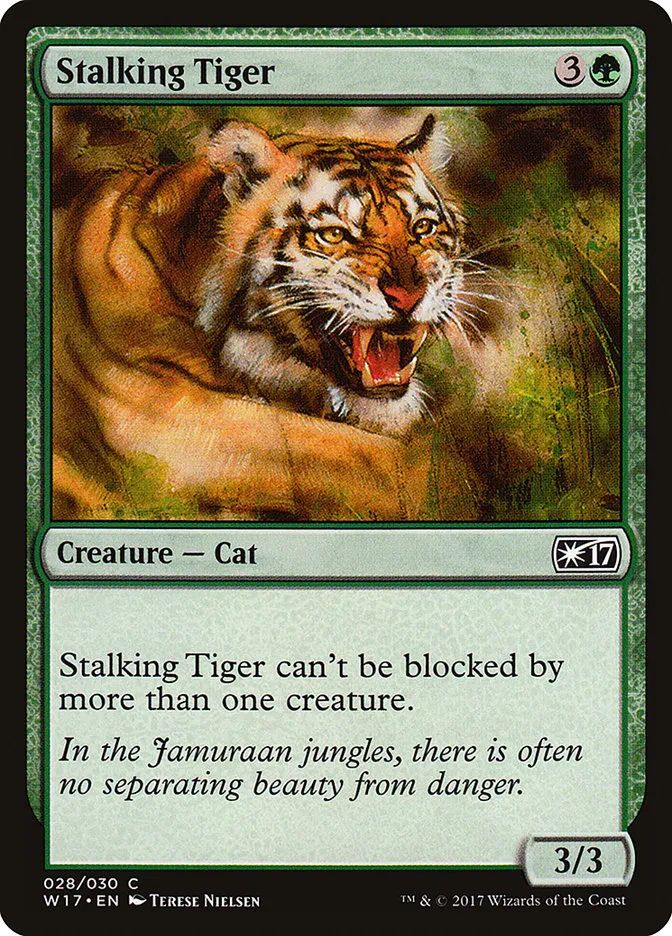 2017 Welcome Deck 2017 Stalking Tiger common #28 unlisted card image
