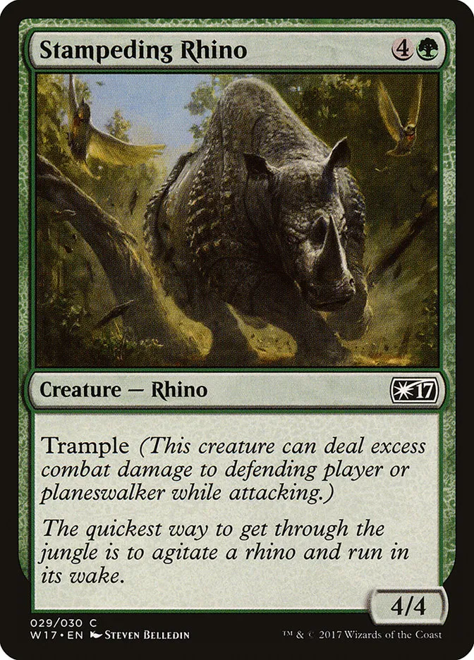 2017 Welcome Deck 2017 Stampeding Rhino common #29 unlisted card image