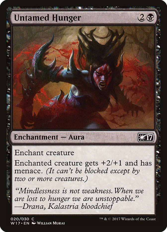 2017 Welcome Deck 2017 Untamed Hunger common #20 unlisted card image