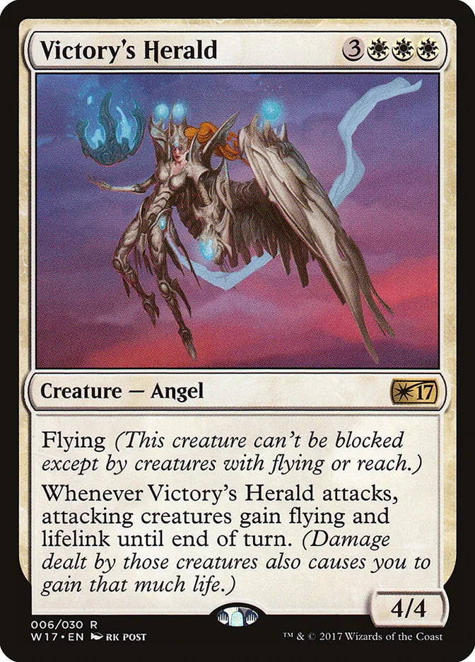2017 Welcome Deck 2017 Victory's Herald rare #6 unlisted card image