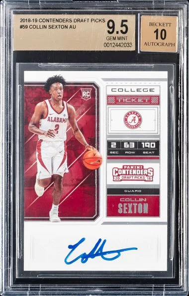 2018-19 Contenders Collin Sexton Draft Picks Auto #59 card image