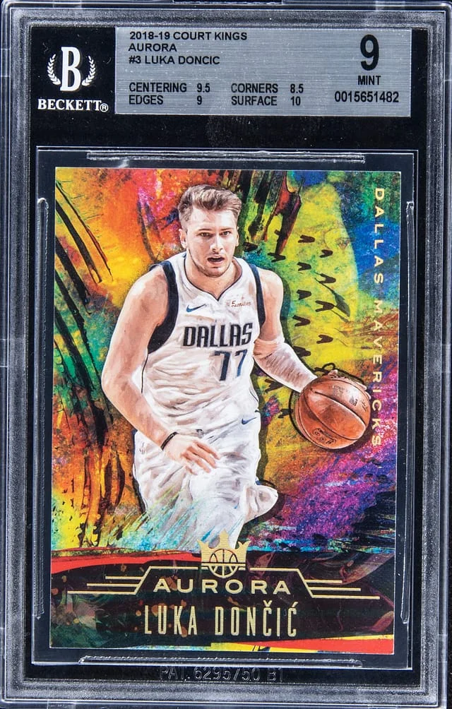 2018-19 Court Kings Luka Doncic Aurora #3 card image