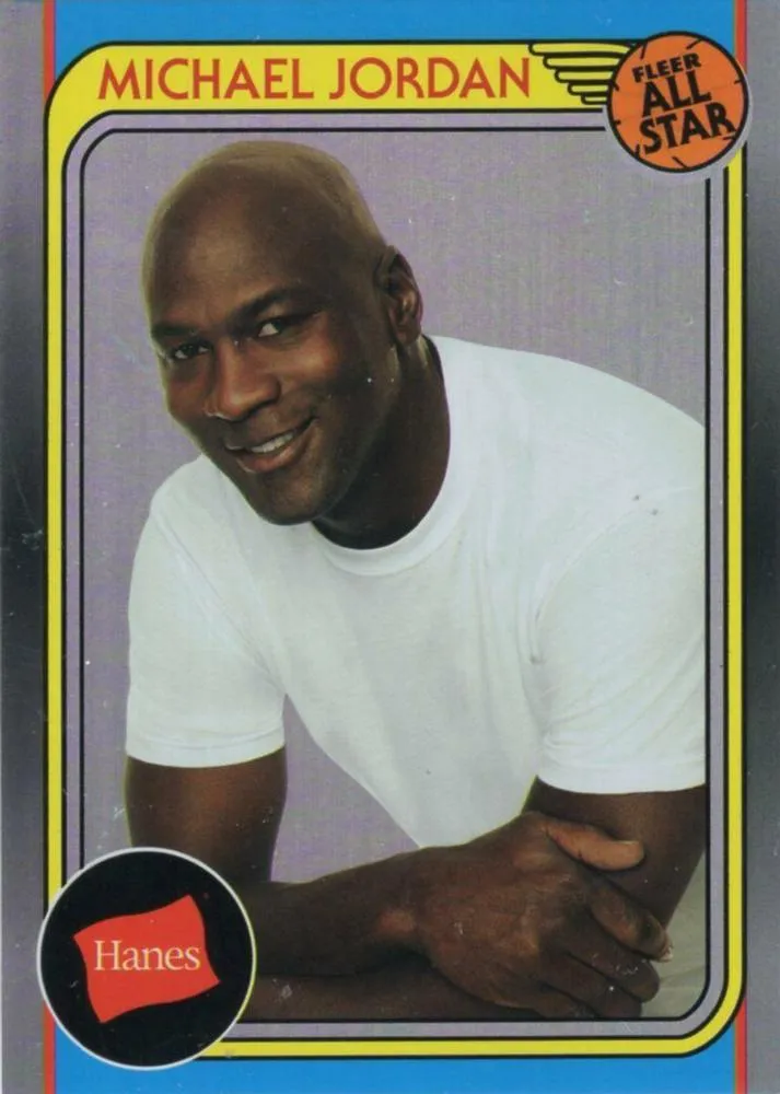 2018-19 Fleer Hanes Michael Jordan 30th Anniversary Michael Jordan All-Star #HA-1 card image