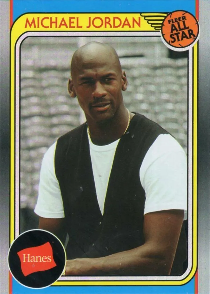 2018-19 Fleer Hanes Michael Jordan 30th Anniversary Michael Jordan All-Star #HA-10 card image