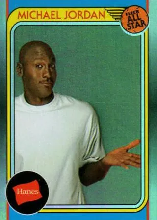 2018-19 Fleer Hanes Michael Jordan 30th Anniversary Michael Jordan All-Star #HA-2 card image