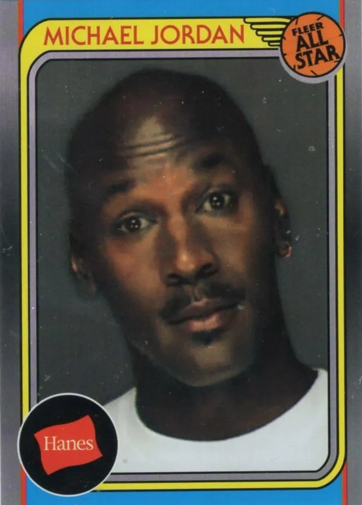 2018-19 Fleer Hanes Michael Jordan 30th Anniversary Michael Jordan All-Star #HA-6 card image