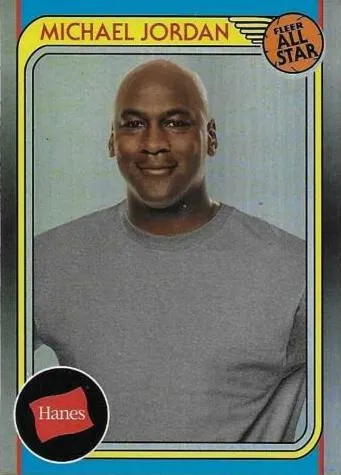 2018-19 Fleer Hanes Michael Jordan 30th Anniversary Michael Jordan All-Star #HA-8 card image