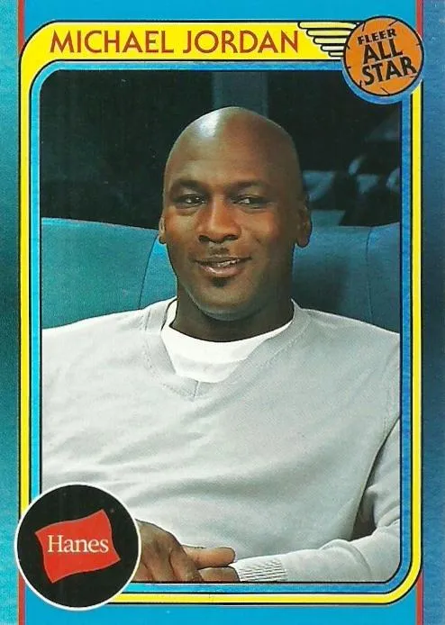 2018-19 Fleer Hanes Michael Jordan 30th Anniversary Michael Jordan All-Star #HA-9 card image