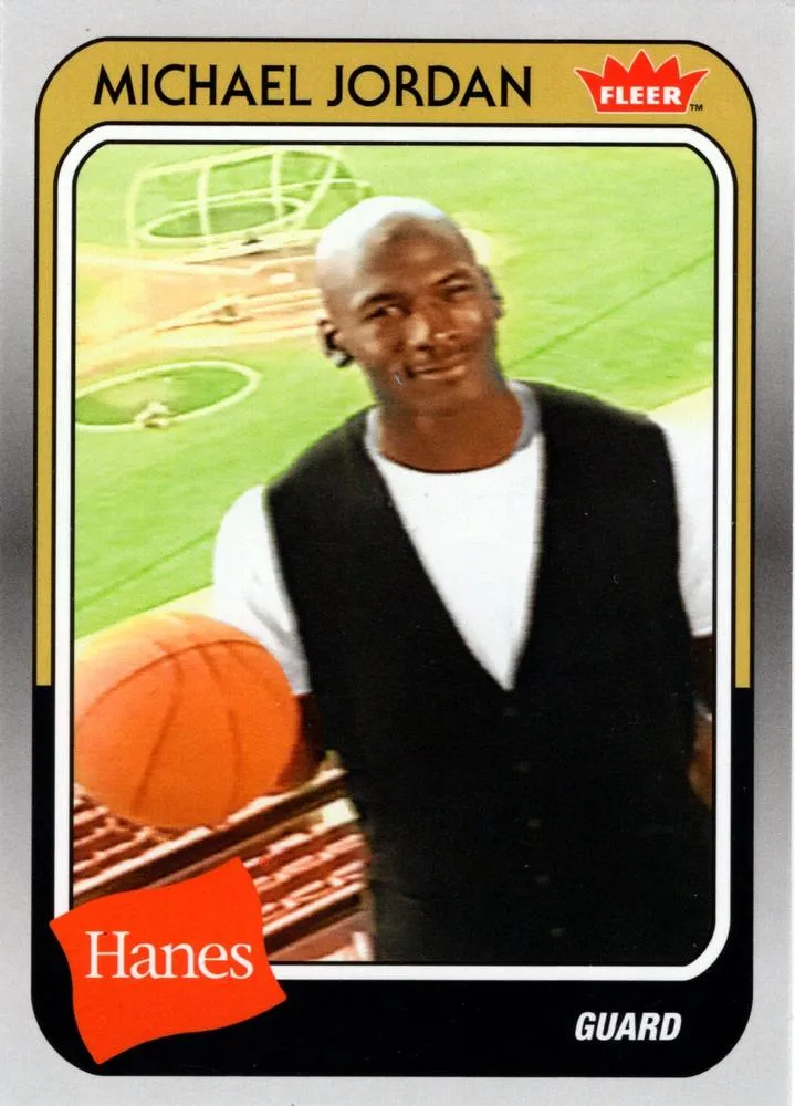 2018-19 Fleer Hanes Michael Jordan 30th Anniversary Michael Jordan #MJ-12 card image