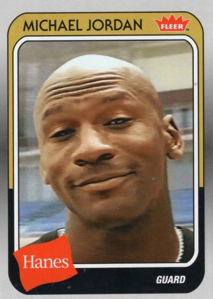2018-19 Fleer Hanes Michael Jordan 30th Anniversary Michael Jordan #MJ-17 card image