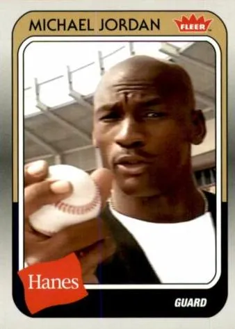 2018-19 Fleer Hanes Michael Jordan 30th Anniversary Michael Jordan #MJ-32 card image