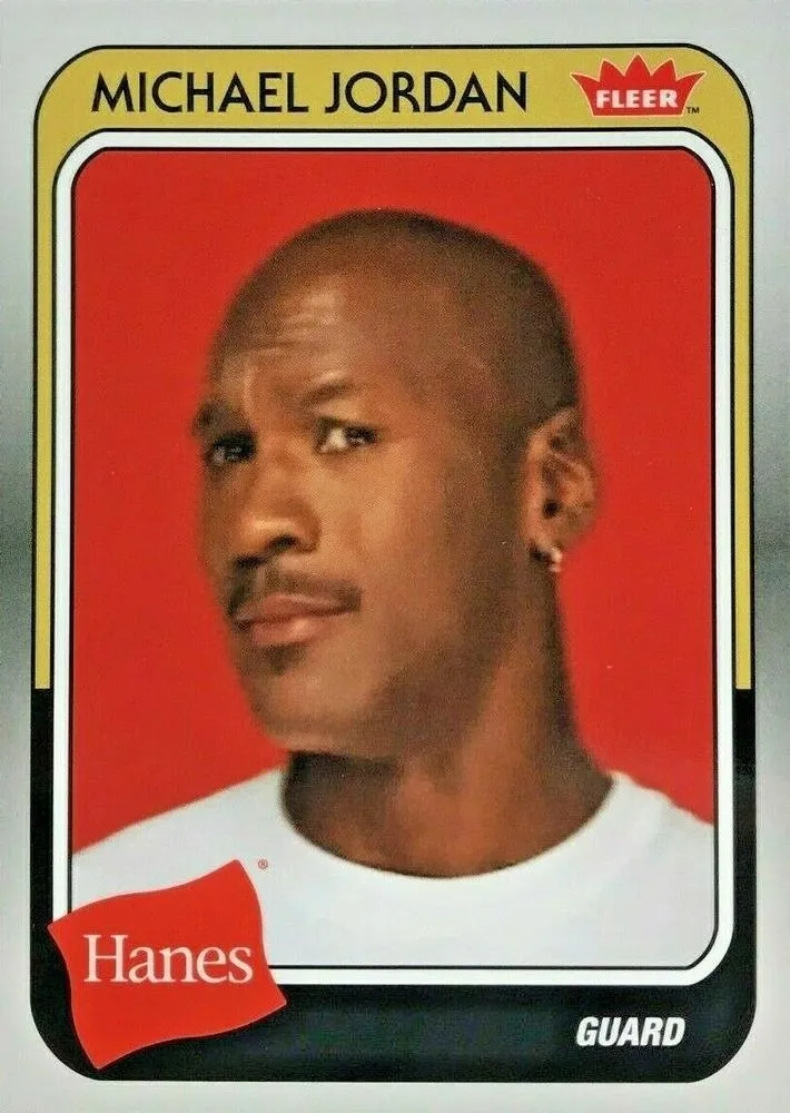 2018-19 Fleer Hanes Michael Jordan 30th Anniversary Michael Jordan #MJ-33 card image