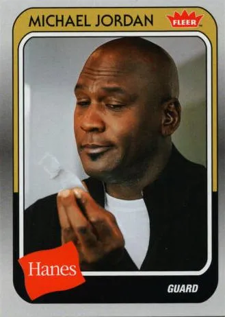 2018-19 Fleer Hanes Michael Jordan 30th Anniversary Michael Jordan #MJ-37 card image