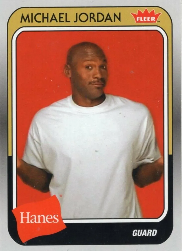 2018-19 Fleer Hanes Michael Jordan 30th Anniversary Michael Jordan #MJ-40 card image