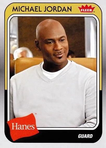 2018-19 Fleer Hanes Michael Jordan 30th Anniversary Michael Jordan #MJ-43 card image