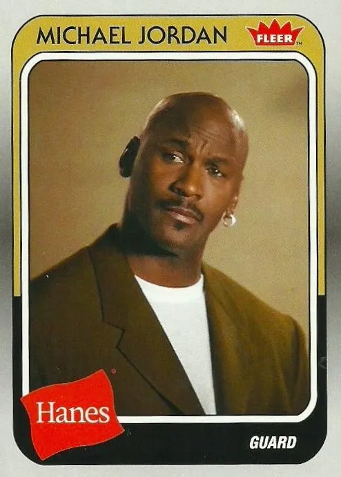 2018-19 Fleer Hanes Michael Jordan 30th Anniversary Michael Jordan #MJ-8 card image