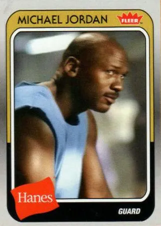 2018-19 Fleer Hanes Michael Jordan 30th Anniversary Michael Jordan #MJ-9 card image
