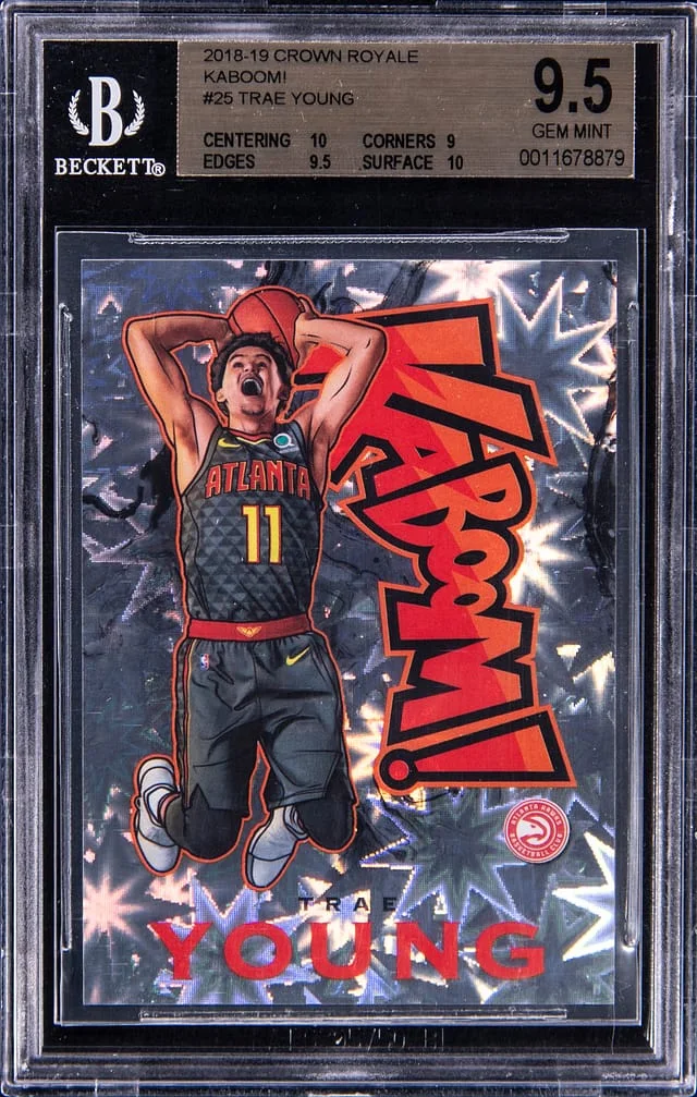 2018-19 Kaboom! Crown Royale Trae Young #25 card image