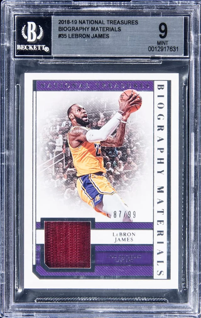 2018-19 National Treasures LeBron James Biography Materials #35 card image