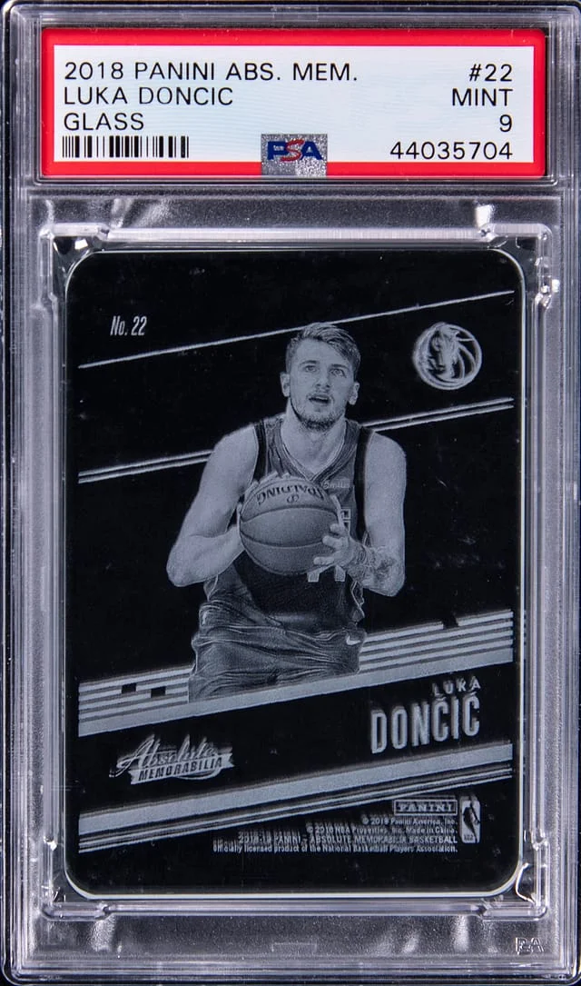 2018-19 Panini Absolute Luka Doncic Memorabilia Glass #22 card image