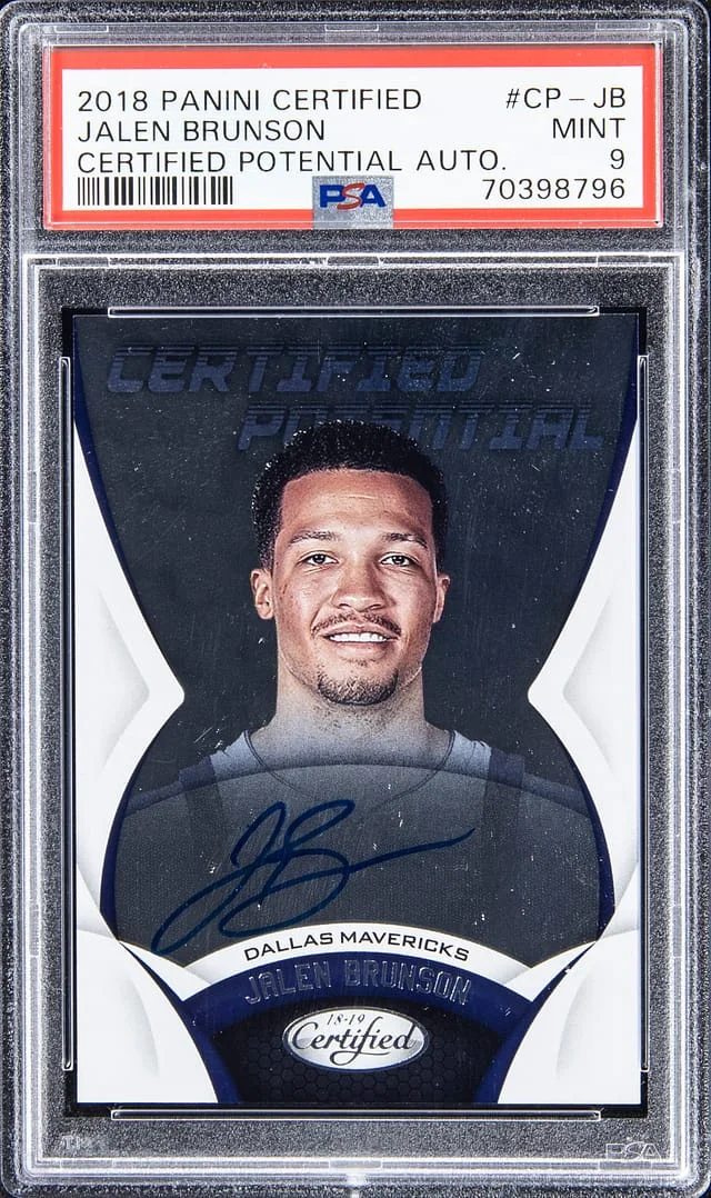 2018-19 Panini Certified Jalen Brunson Potential Autographs #CP-JB card image