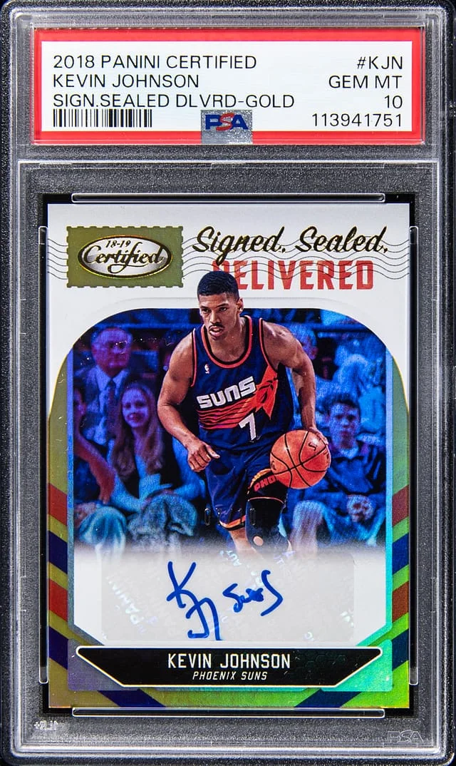 2018-19 Panini Certified Kevin Johnson Signed, Sealed, Delivered #SSD-KJN card image