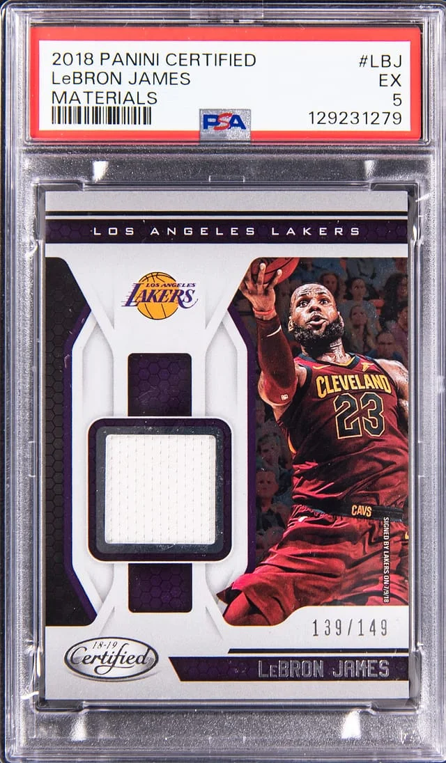 2018-19 Panini Certified LeBron James Materials #LBJ card image