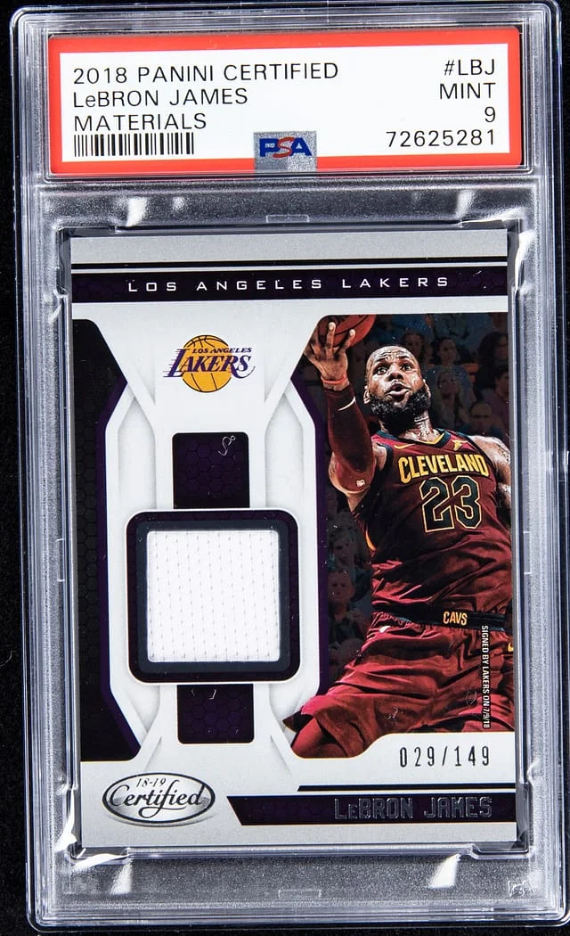 2018-19 Panini Certified LeBron James Materials #MT-LBJ card image