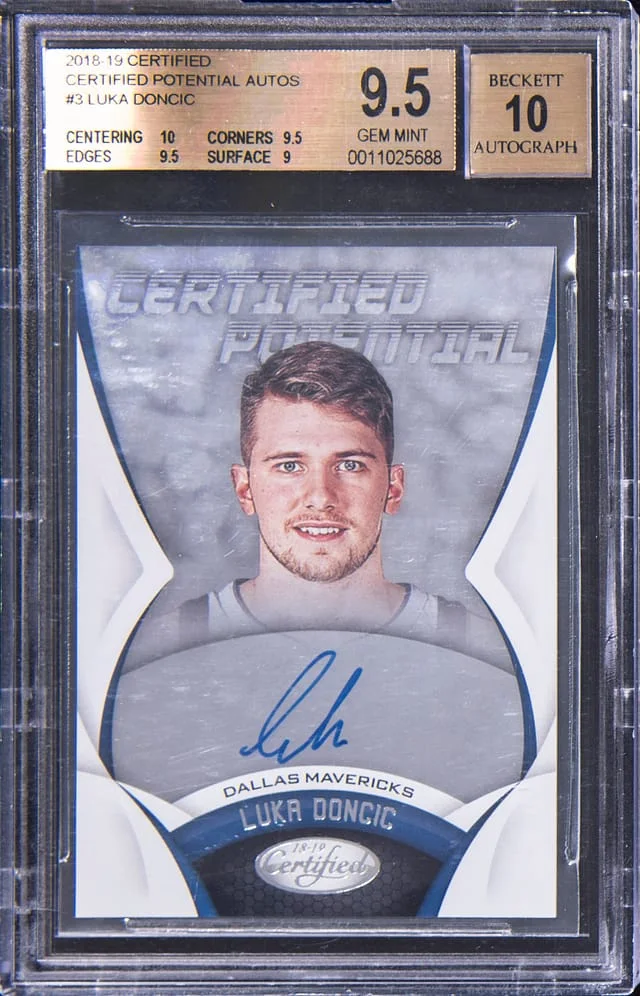 2018-19 Panini Certified Luka Doncic Potential Autographs #3 card image