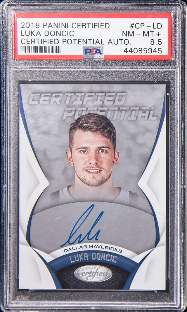 2018-19 Panini Certified Luka Doncic Certified Potential Autographs #CP-LD card image