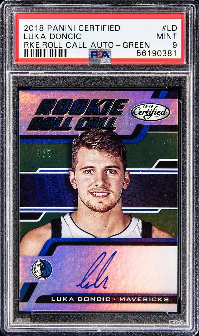 2018-19 Panini Certified Luka Doncic Roll Call Autograph #RRC-LD card image