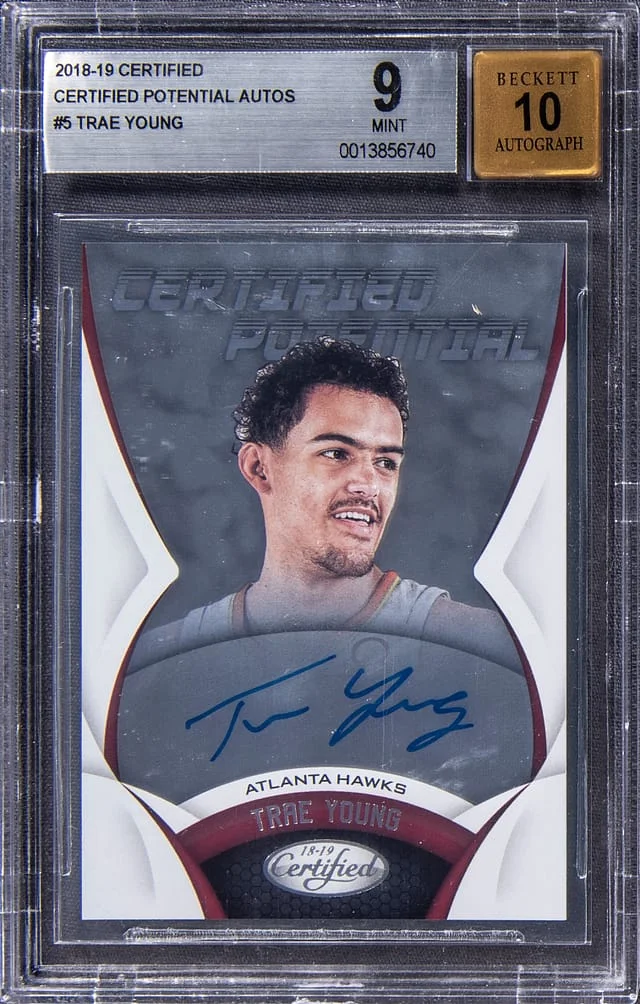 2018-19 Panini Certified Trae Young Potential Autographs #CP-TY card image