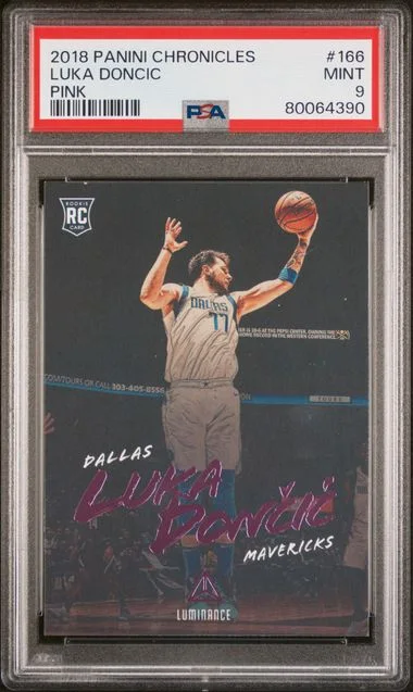 2018-19 Panini Chronicles Luka Doncic Pink #166 card image