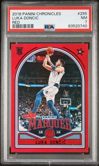 2018-19 Panini Chronicles Luka Doncic Red #255 card image
