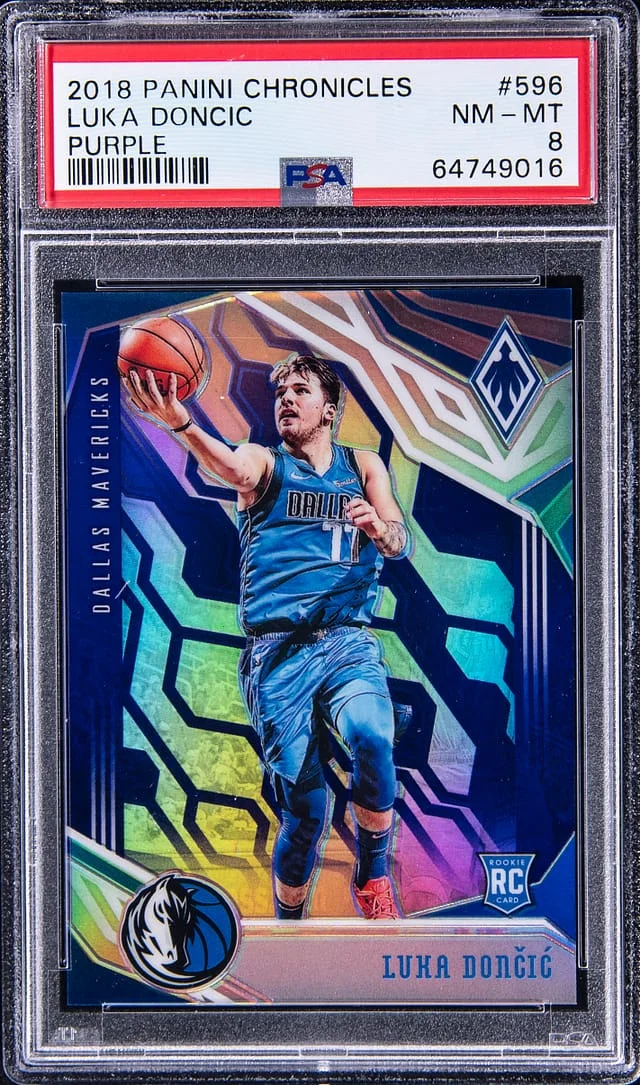 2018-19 Panini Chronicles Luka Doncic Phoenix Purple #596 card image